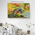 Teemantmosaiik &uuml;mmargune teemantmaal Saabumine Lill Loom Kodukaunistus Rhinestones Pildid 20X30CM