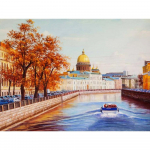 Teemanttikandid maastik Peterburi pildid kividest T&auml;is&uuml;mmargune teemantmaal 20X30CM