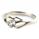 Bague Argent 'C&acirc;lin' Blanc 52 h&otilde;be