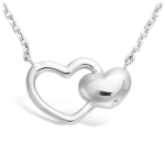 Les Tr&eacute;sors De Lily [L1279] - h&otilde;bedane kaelakee  Love  h&otilde;bedane (roodiumiga kaetud) - 15x9 mm h&otilde;be