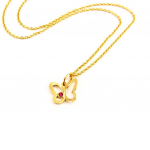 Altesse [L4562] - Collier plaqu&eacute; or 'Papillon' Heleroosa
