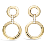 Les Tr&eacute;sors De Lily [L7659] - kullatud k&otilde;rvar&otilde;ngad  Sissi  valgest kullast - 27x15 mm kuld