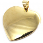 Les Tr&eacute;sors De Lily [M8737] - Pendentif Plaqu&eacute; Or 'Coeur' dor&eacute; - 28x22 mm kuld