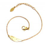 Les Tr&eacute;sors De Lily [P9163] - Roosa kullast 'Boho' terasest k&auml;ev&otilde;ru (sulg) - 15x5 mm Heleroosa