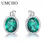 UMCHO Emerald Gemstone klambriga k&otilde;rvar&otilde;ngad naistele k&otilde;rvar&otilde;ngad pulma-aastap&auml;evaks moe ehted kingitus
