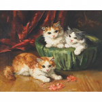 Teemantmaal Ristpistes Maastikuvaigust Teemanttikandid Teemantmosaas n&auml;put&ouml;&ouml; Kass 20X30CM