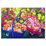 DIY teemantmaal, t&auml;is&uuml;mmargune kivist 5D tikandid lilledega kutsika ristpistes 20X30CM