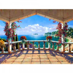 5D maastiku teemantmaal Teemanttikandid Sildristpistega kodukaunistus 20X30CM