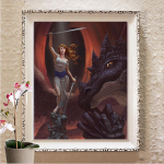 T&auml;iskandiline/&uuml;mmargune puur 5D DIY Teemantmaal, Tikand Ristpistes 5D Kodukaunistuse kingitus Full Round 20X30CM