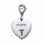 Roostevabast terasest s&uuml;damekujuline isikup&auml;rastatud meditsiinilise isikutunnistuse ripats V&otilde;tmehoidja Diabeedi t&uuml;&uuml;p 1 t&uuml;&uuml;p 2 S&uuml;damehaigus h&uuml;pertensioon Kaelakee/V&otilde;tmehoidja Mehed Naised EPILEPSY