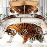 Tekikottide KOMPLEKT 3D Wolf Printing Voodiriided Voodipesu Decor 2x2.3/3PCS