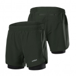 Lixada meeste 2-in-1 jooksup&uuml;ksid kiiresti kuivavad hingavad aktiivne treening, s&ouml;rkimine, jalgrattas&otilde;it M