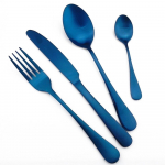 Noble Blue V&auml;rviline s&ouml;&ouml;giriistade komplekt roostevabast terasest s&ouml;&ouml;giriistade komplekt lauan&otilde;ude &otilde;htus&ouml;&ouml;gikomplekt Teenindus Noad Kahvlid Lusikad 6 Set sinine