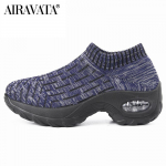 Naiste vabaajajalatsid Tursked tossud &Otilde;hkpadjaga jooksujalatsid Hingavad v&otilde;rktossud Libisemiskindlad platvormkingad 36 sinine