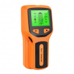 Stud Finder seinaskanner &ndash; 5-&uuml;hes elektrooniline naastudetektor HD LCD-ekraaniga, puidust vahelduvvoolu traat metallist oranž