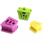 3 tk hambaravi suu&otilde;&otilde;ne tugi Hammustusplokk kummist avaja t&otilde;mbur hambaarsti materjalid intraoraalsed L-M-S