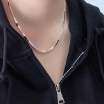 ANENJERY V&auml;ikese ruudukujulise toruga kaelakee naistele rangluu kett kaelakeed peoehted kingitused uued