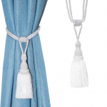 1 pakk kardina sidemed Tutt eesriide side-selja k&ouml;is K&auml;sitsi valmistatud hoidikud Kodukontor Hotellidekoratiiv 1PC valge