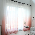 Moodne gradientv&auml;rviga aken T&uuml;llkardinad elutuppa Magamistoa Organza Voile kardinad Hotellikaunistus Sinised l&auml;bipaistvad kardinad W200xL270CM(Rod Pocket)