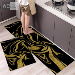 Abstraktne tindiga maalimine k&ouml;&ouml;givaibad libisemiskindlad pestavad imavad lihtsad k&ouml;&ouml;gikaunistused jooksja vannitoavaibade komplekt 40x60cm 40x120cm 2tk 40x60cm+40x120cm