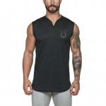 Muscleguys Mood Noorte Sport Jooksmine Varrukateta T-s&auml;rk Meeste Laiad &Otilde;lad Slim Mugav Tank Top Gym Hombre M must