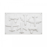 6 Connect Airplane Mousse Silikoonist k&uuml;psetusvorm &scaron;okolaadikoogi kaunistusvorm isetegemine valge