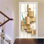 3D kuldsed uksekaunistuskleebised marmorist lihtsad abstraktsed jooned lilled elutoa tapeet Kodukaunistus Magamistoa kunstikleebised 77x200cm(cut 2 pcs)