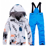 Talvised laste suusakost&uuml;&uuml;mid v&auml;litingimustes tuule- ja veekindlad soojad ja paksendatud suusajope p&uuml;ksid XL