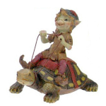 Les Tr&eacute;sors De Lily [R7068] - vaigust kujuke  Pixie ja kilpkonn  - 13 cm mitmev&auml;rviline