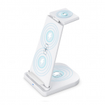 iPhone12 11 X XR XS Samsung Galaxy S9 S8 iWatch 5 4 3 2 1 Airpodsi juhtmevaba laadija asendus valge