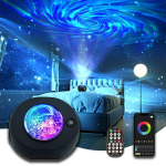 Smart Galaxy Star Projector APP Control Bluetooth Speark LED v&auml;rviline t&auml;histaeva projektor &ouml;&ouml;lampi kaugjuhtimispult magamistoa lastele kingitused must