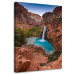 Feeby l&otilde;uenditr&uuml;kk, sinine juga kaljude vahel 40x60 pruun