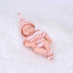 19 cm Child Reborn Doll Mini Simulation Full Body Pehme kummiemailiga nukk T&uuml;drukule Kingitus Nukk Nukk 19cm