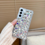 Luksuslik Bling Rhinestone &uuml;mbris Samsung Galaxy S23 S22 Ultra S21 Plus S20 FE A14 A34 A54 A13 A33 A23 A53 A32 A42 A52 A72 A22 A51 A12 teemantkattega samsung S22plus