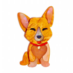 Blucome armsad naeratavad koerakujulised prossid naistele akr&uuml;&uuml;lmaterjalist Armas loomastiilis naiste n&ouml;&ouml;pn&otilde;elad pross kottidel riided oranž