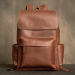 100% ehtsast nahast meeste seljakott Vintege matkaseljakott vabaaja kooliseljakott, pruun &auml;rikas 17 inimesele s&uuml;learvuti kott pruun