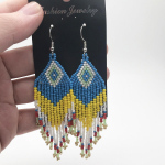 Pinkdudu Fashion Mitmev&auml;rvilised Bead Drop K&otilde;rvar&otilde;ngad BOHO etnilise stiiliga 10 v&auml;rvi tutiga rippuv k&otilde;rvar&otilde;ngas naistele ehted kingitused PD1186 G