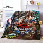 Jurassic Parki vooditekid Kodu Reisimine T&auml;iskasvanutele m&otilde;eldud flanelltekk diivanvoodi jaoks Elutoa diivan Lapsed Hoia soojas King-size 150x200cm