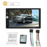 Auto MP5-m&auml;ngija 7012B 1080P HD 7-tolline autoraadio stereo Bluetooth MP4 MP5 USB-m&auml;ngija puuteekraan must