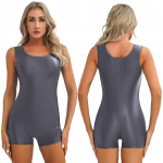 Naiste &Uuml;heosaline Ujumiskost&uuml;&uuml;m M&auml;rgkost&uuml;&uuml;m L&uuml;hike Romper Jumpsuit Ujumiskost&uuml;&uuml;m Sportlik Supelkost&uuml;&uuml;m XL valge