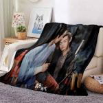 Draama Taltsutamatu xiao zhan wang yi bo Pehme tekk Viskatekk Pehme multikas tr&uuml;kitud voodikate Voodikate diivan kingitus 75x90cm