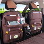 Autoistme seljatoe korraldaja Kokkupandav lauaalus reisihoiukott Kokkupandav s&ouml;&ouml;gilaud autoistme hoiukott with tray kohv