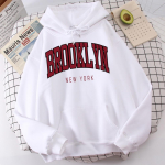 Brooklyn New York Print Man kapuuts Mood riided Mugav Lihtsus T&auml;navar&otilde;ivad Suurem&otilde;&otilde;tmelised graafilised kapuutsid meestele S