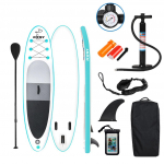 350 LBS T&auml;ispuhutav Aerulaud Surfing Jooga Kalastustarvikud SUPid T&auml;ispuhutav Seisulaud Aerulaud Komplekt Surfilaud 330cm*76cm*15cm roheline