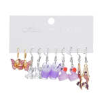 Armas karu roosa k&otilde;rvar&otilde;ngaste komplekt t&uuml;drukutele &otilde;pilastele liblikas j&auml;nes ripats piima tee Merineitsi k&otilde;rvar&otilde;ngad ripats seened panda k&otilde;rvar&otilde;ngad aksessuaarid C