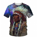 Uued 3D-printidega Indiaanlased Graafilised t-s&auml;rgid Suvemood Isiksus Vintage t-s&auml;rk Huvitav iseloomumuster Meeste t-s&auml;rk Top 3XL
