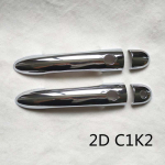 Kroomitud uksek&auml;epideme katte trimm ABS plastist imitatsioon s&uuml;sinikkiust Renault Clio 3 Iii Mk3 autotarvikutele 8 2DKN gray