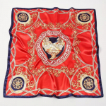Kvaliteetsed luksuslikud siidist sallid peapael Sallid kaelasall naistele kett siidist sall naiste dekoratiivne sall 90*90cm（tudung-satin） punane