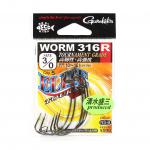 Gamakatsu 67664 Worm 316 R Elite Tourer Worm konks, suurus 3/0 (0874)
