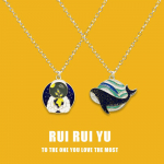 RUI RUI YU Astronaut Starry Sky Kaelakee Ripats Kaelakee Naistele Meestele S&otilde;brannale Paarile Armastajale Ehted Kingitus 1 Pair